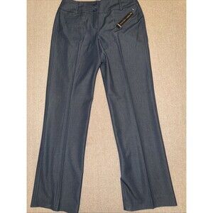 Work Pants Women’s Navy Blue Full Length Size 8- Larry Levine NWT